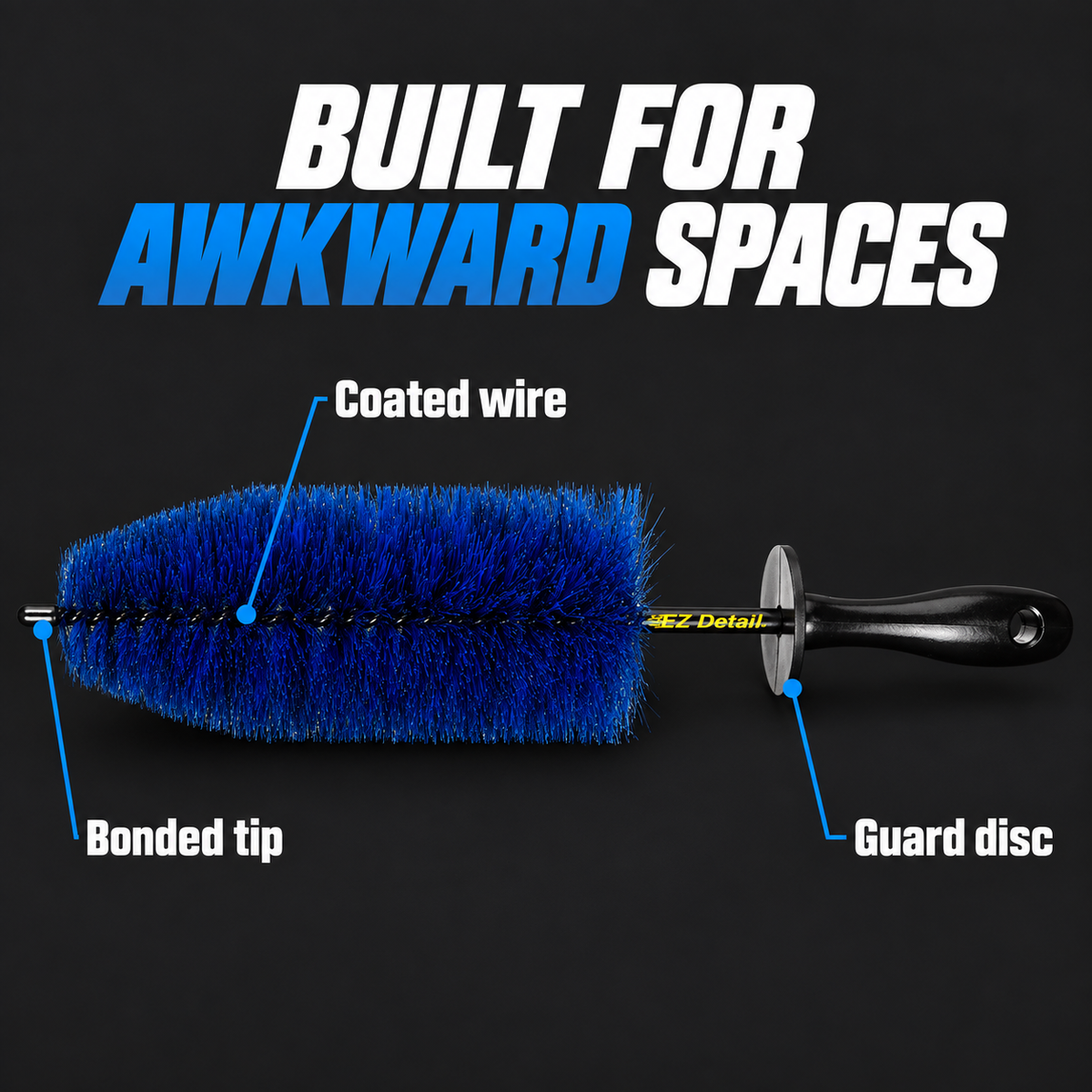 EZ Detail Wheel Cleaning Brush (Large or Mini) — How is it constructed?