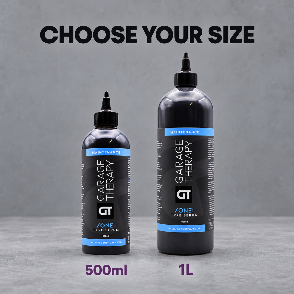 Garage Therapy /ONE: Tyre Serum — Which size can I choose?