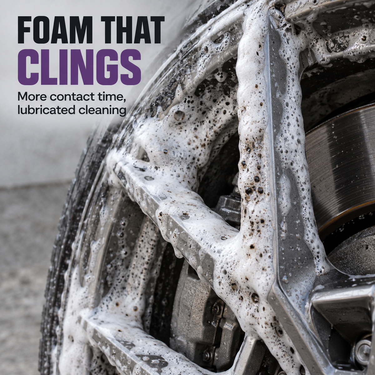 Garage Therapy /ONE: Wheel Shampoo V2 — Why does the foam cling?