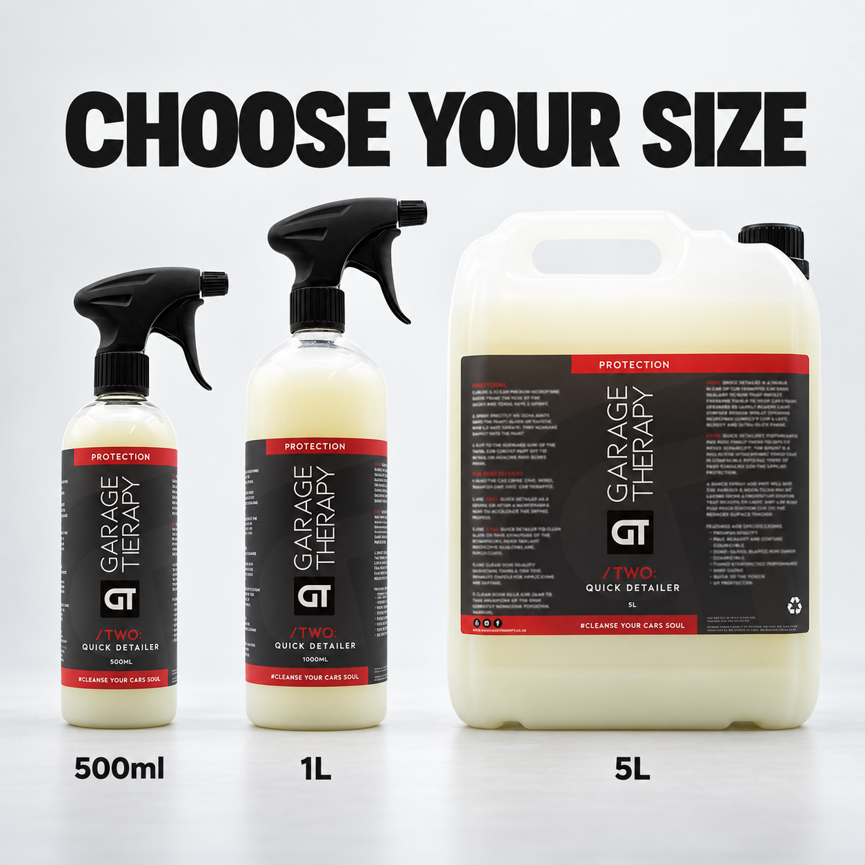 Garage Therapy /TWO: Quick Detailer — Which size?