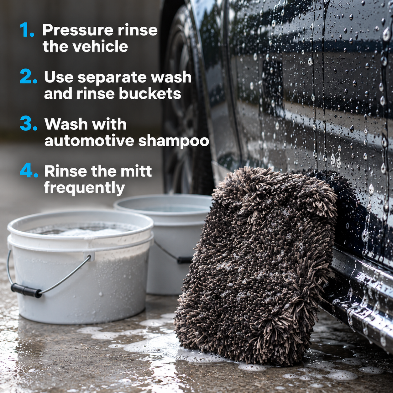 Garage Therapy Wash Mitt — How should I wash with it?