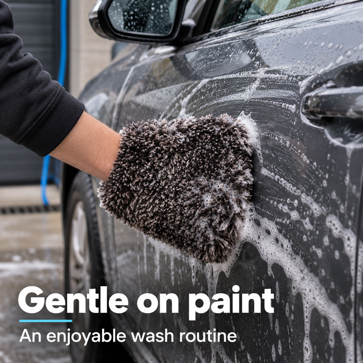 Garage Therapy Wash Mitt — What does it look like washing a car?