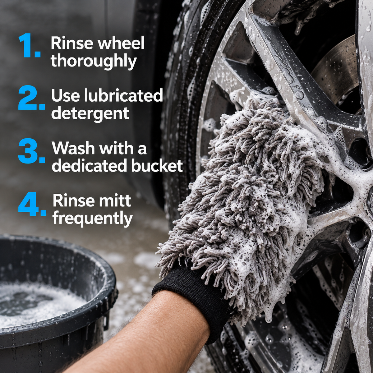 Garage Therapy Wheel Mitt — What is the safe washing order?