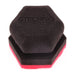 Gtechniq AP4 multipurpose applicator pad, black hex foam with red base, front view