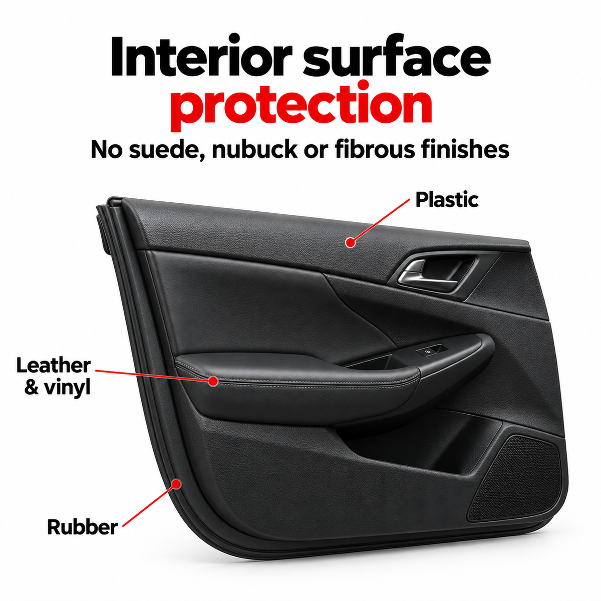 Gtechniq C6 Antibacterial Matte Dash (100ml) — Which surfaces can I treat?