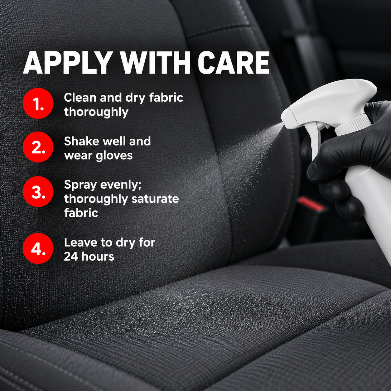 Gtechniq I1 V3 Smart Fabric - Advanced Fabric Protection — How do I apply it?