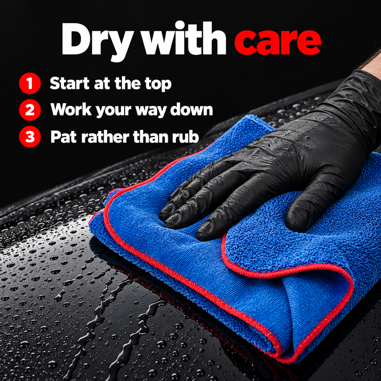 Gtechniq MF2 Zero Scratch Microfiber Drying Towel — How should I dry?