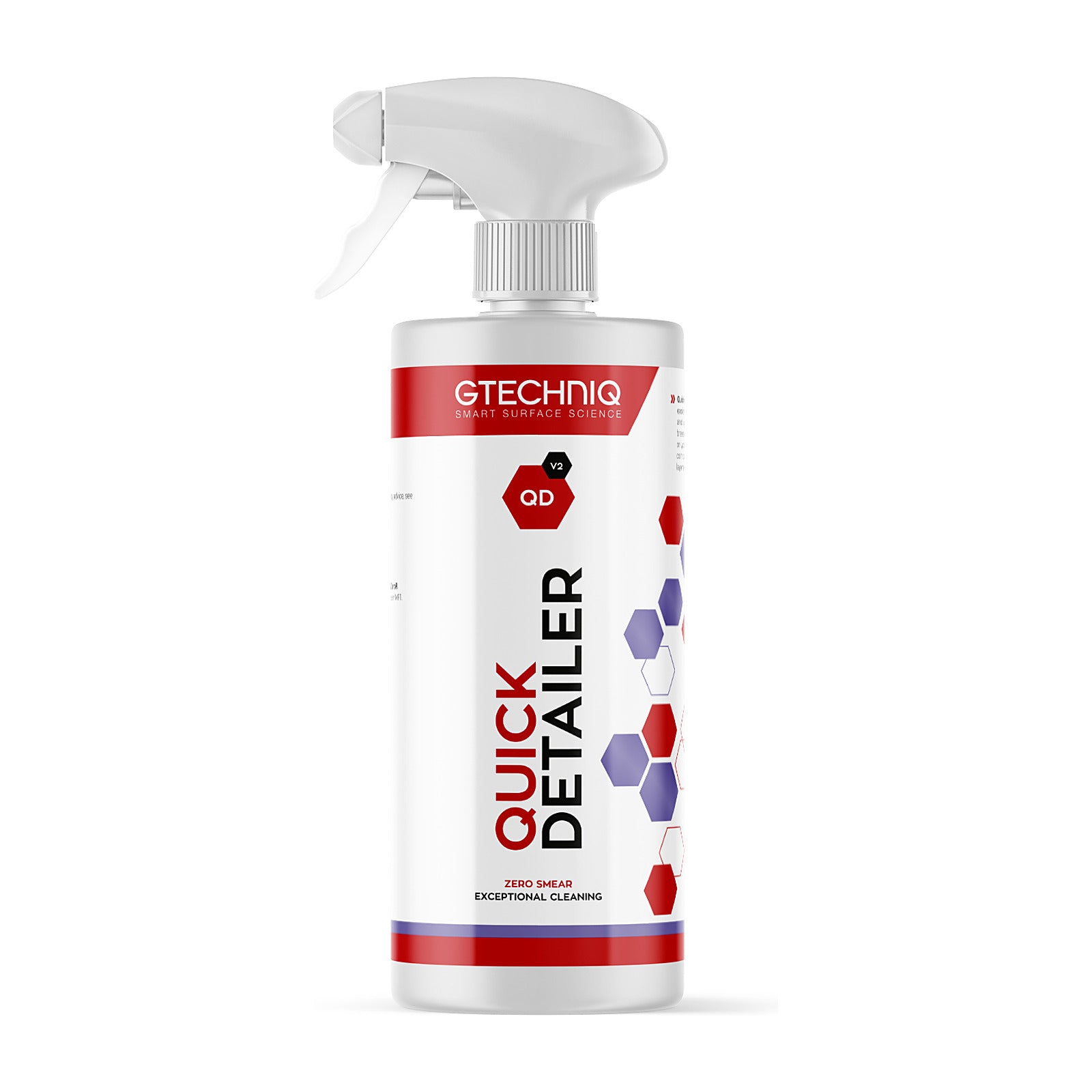 Gtechniq QD Quick Detailer v2 500ml spray bottle, front label