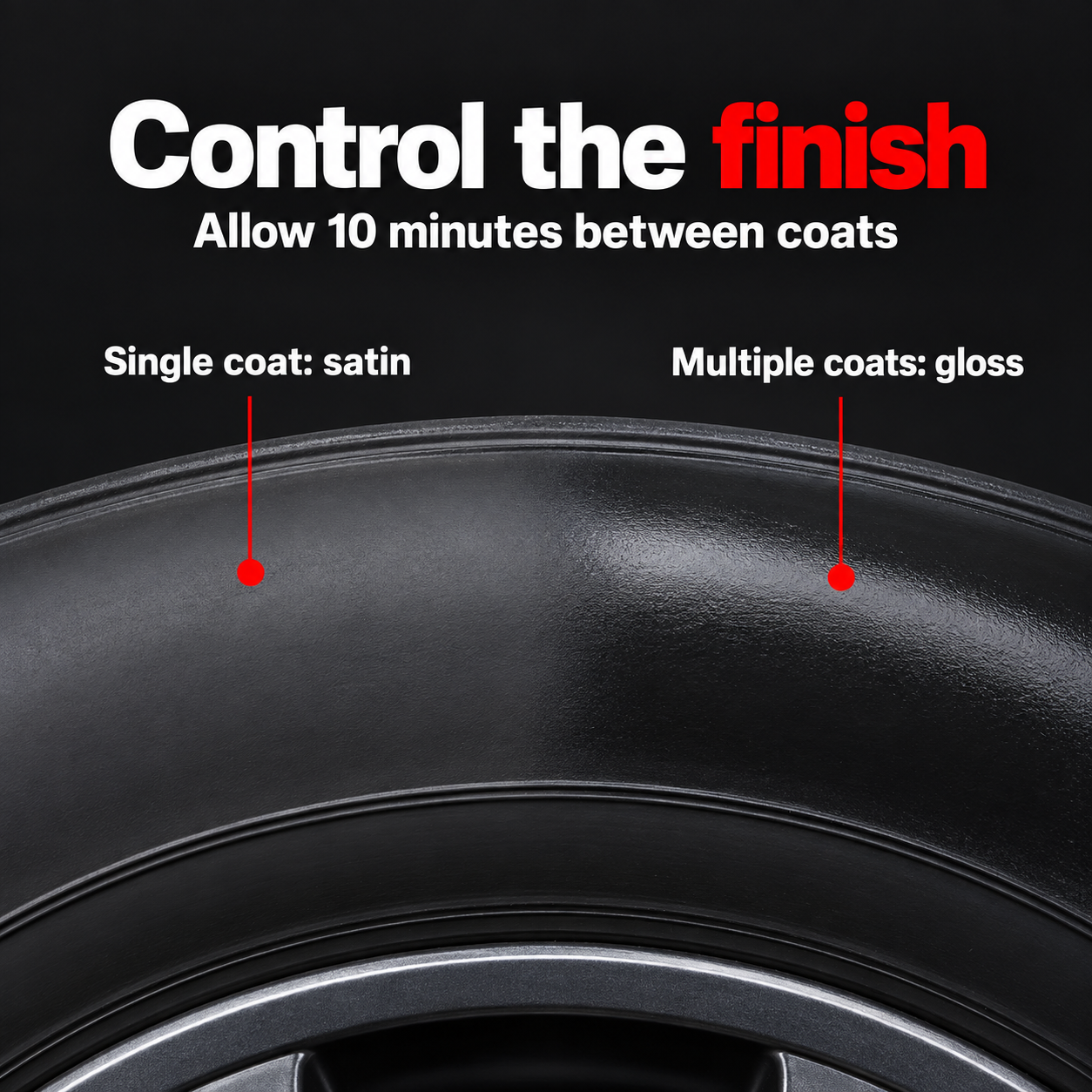 Gtechniq T1 Durable Tyre Gel — Can I control the shine?