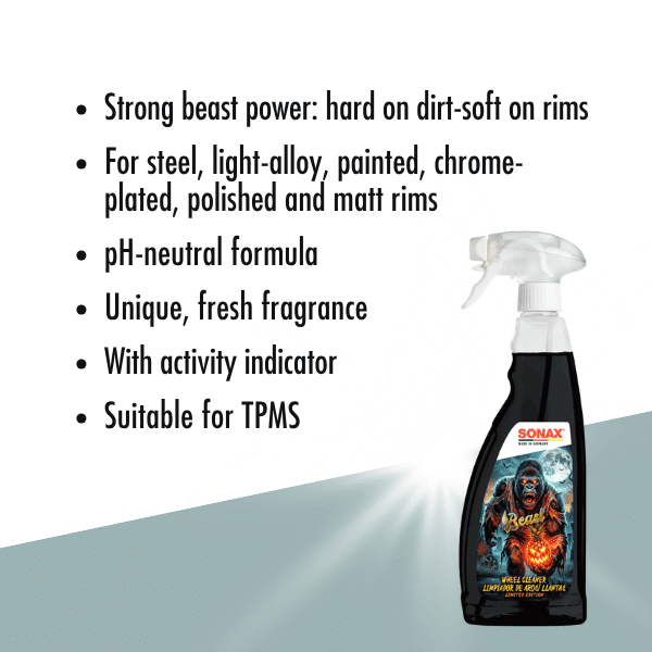 Sonax Beast Wheel Cleaner Halloween 750ml, key features