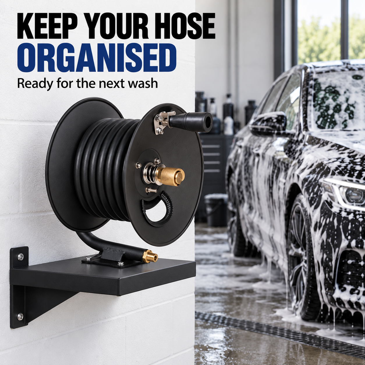 MTM Hydro High Pressure Hose Reel — How will it fit my bay?