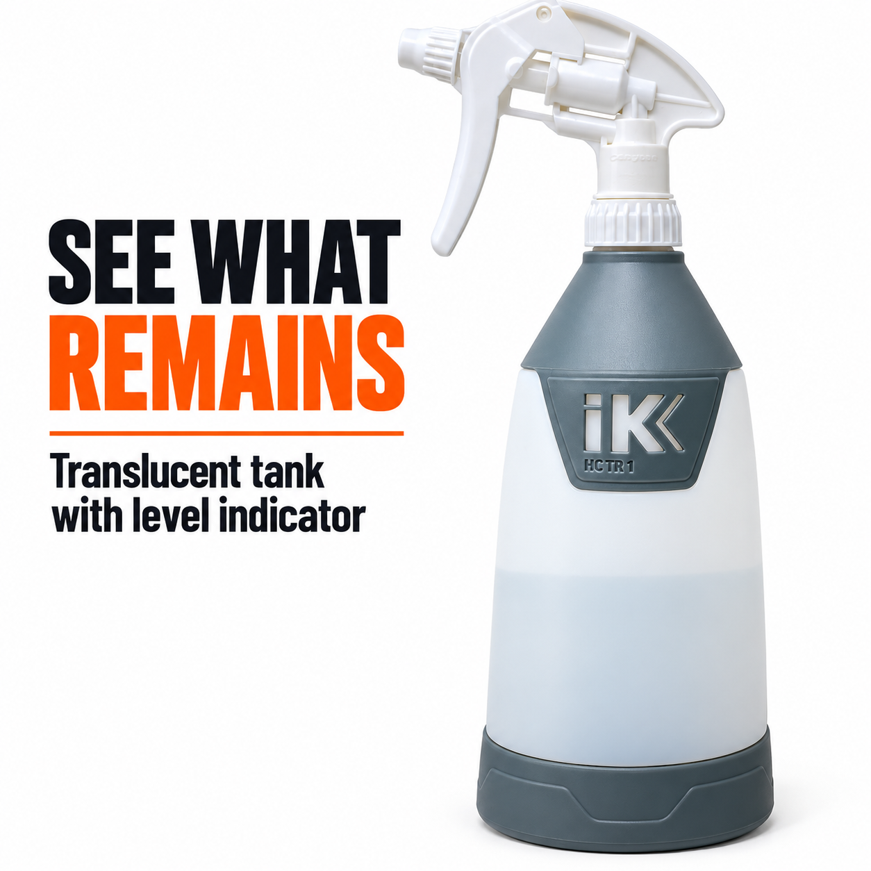 IK Multi Heavy Duty HC TR 1 Sprayer — How can I monitor contents?