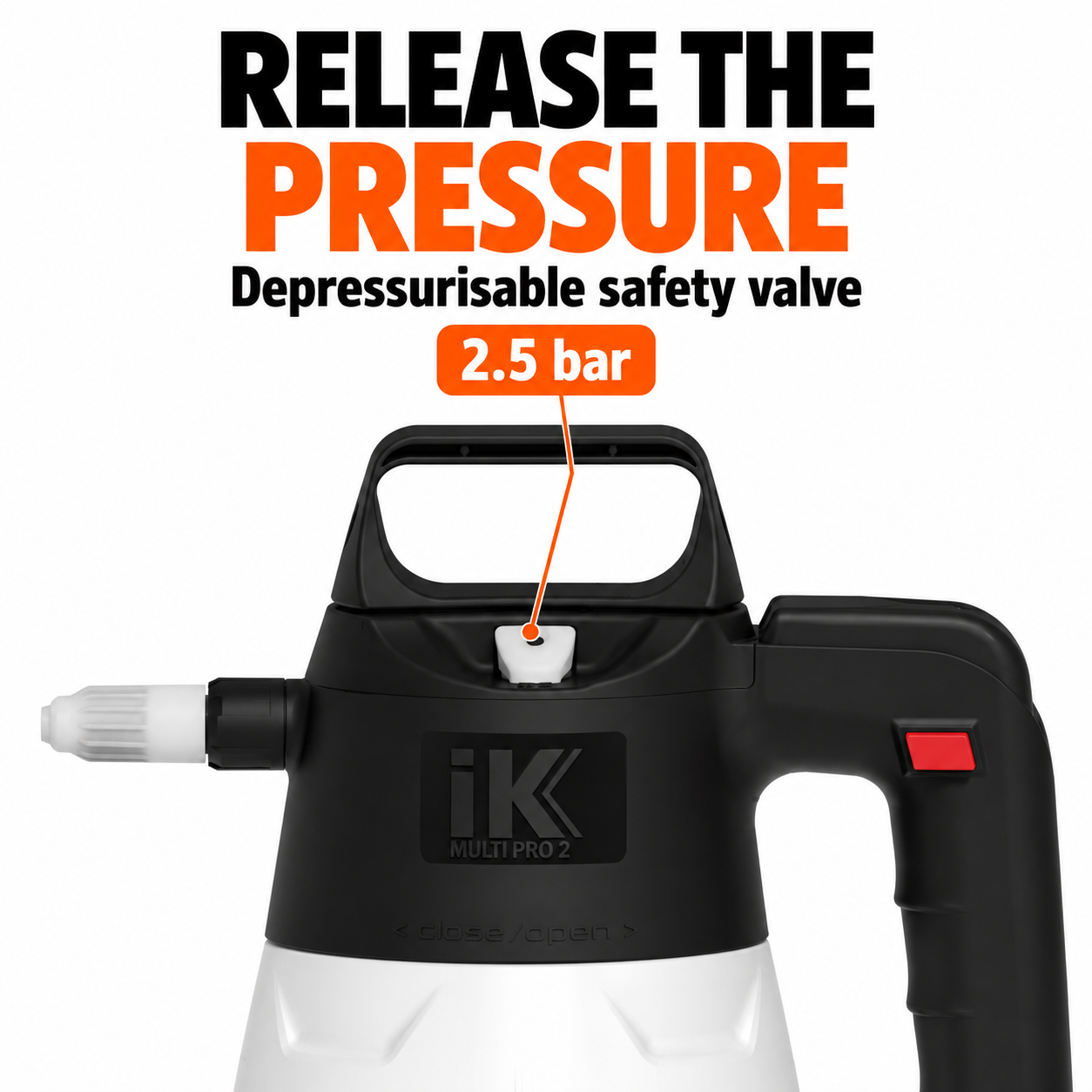 IK Multi Pro 2 Hand Pressure Sprayer 1.5L — Can I release the pressure?