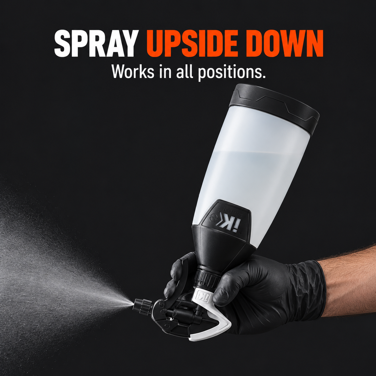 IK Multi TR 1 360 Trigger Sprayer 1L — Can it spray upside down?
