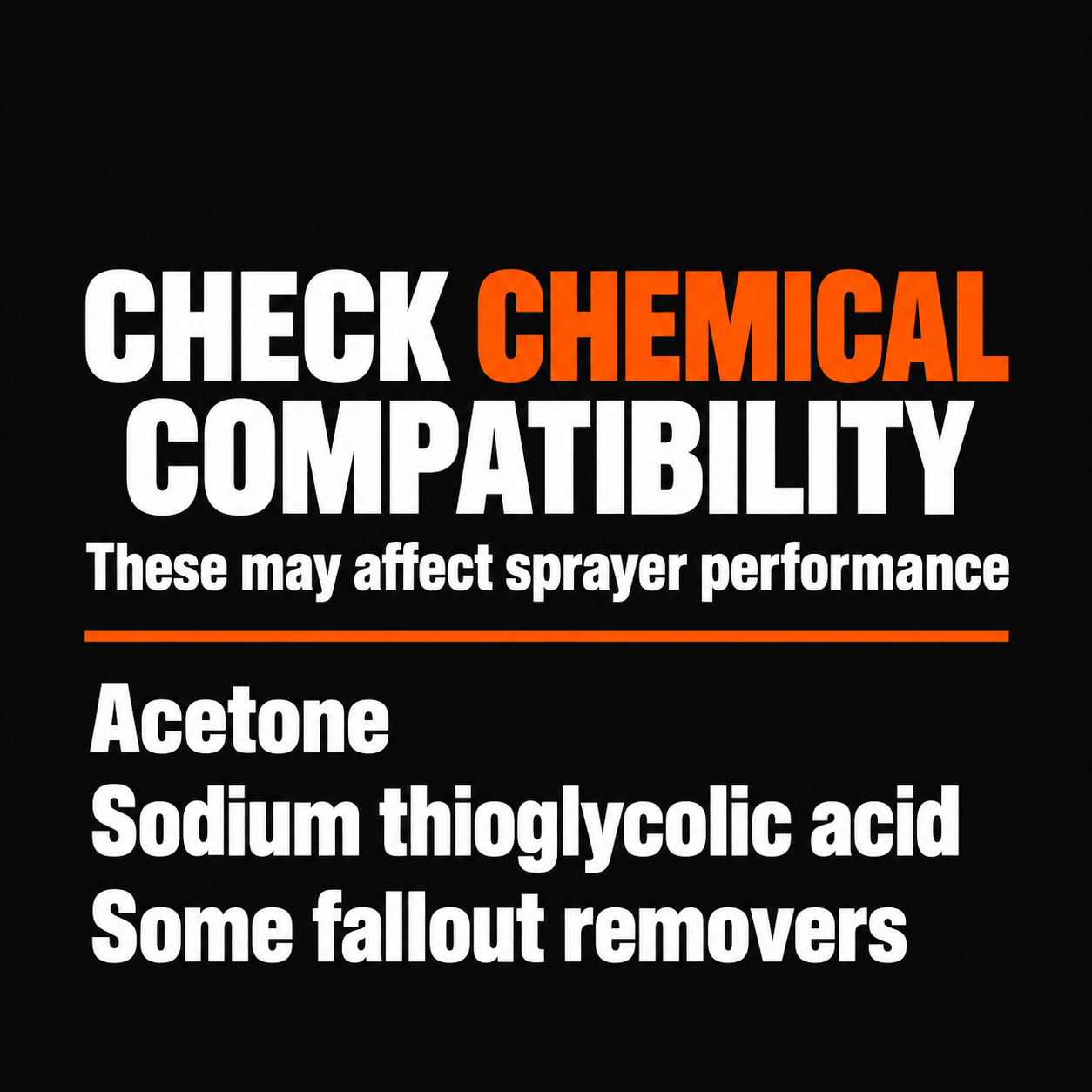 IK Multi TR 1 360 Trigger Sprayer 1L — Which chemicals need caution?