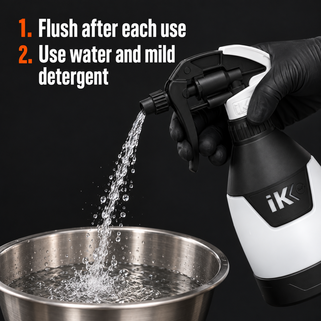 IK Multi TR Mini 360 Sprayer 0.6L — How do I clean it?