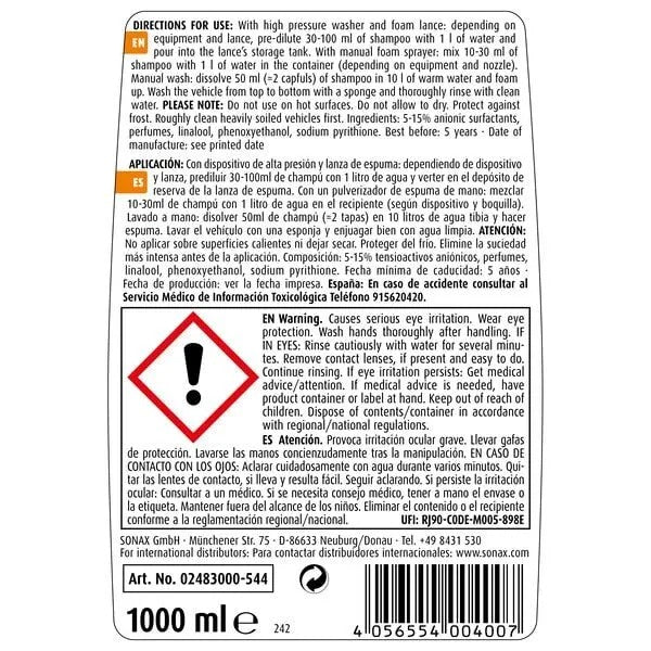Sonax Xtreme RichFoam Shampoo