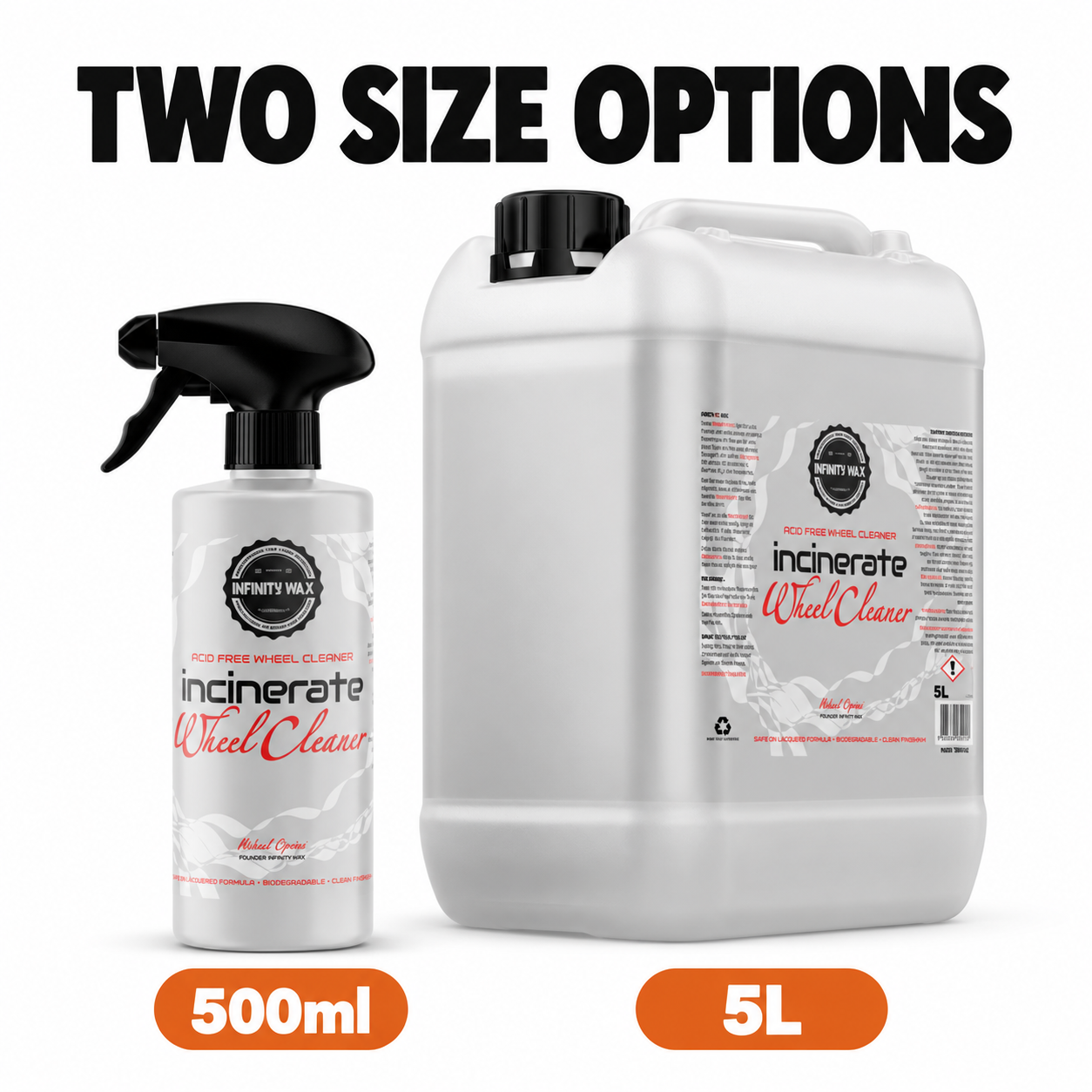 Infinity Wax Incinerate Alloy Wheel Cleaner — Which sizes are available?