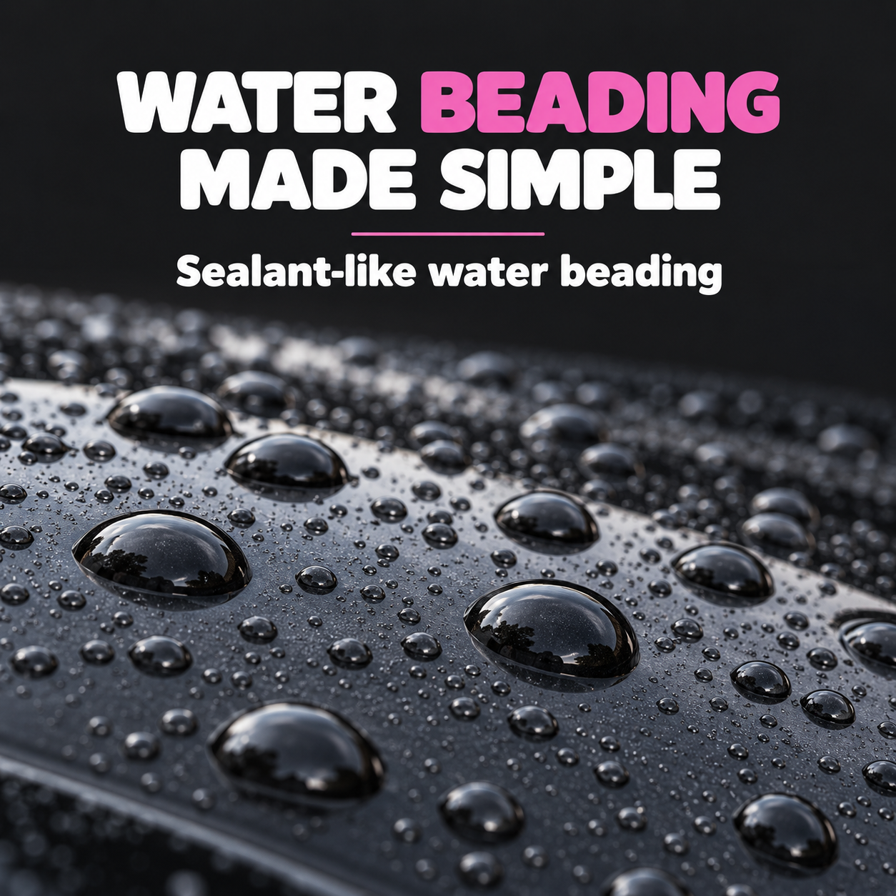 INFINITY WAX Millions Strawberry Detailer 500ml — What water behaviour does it add?