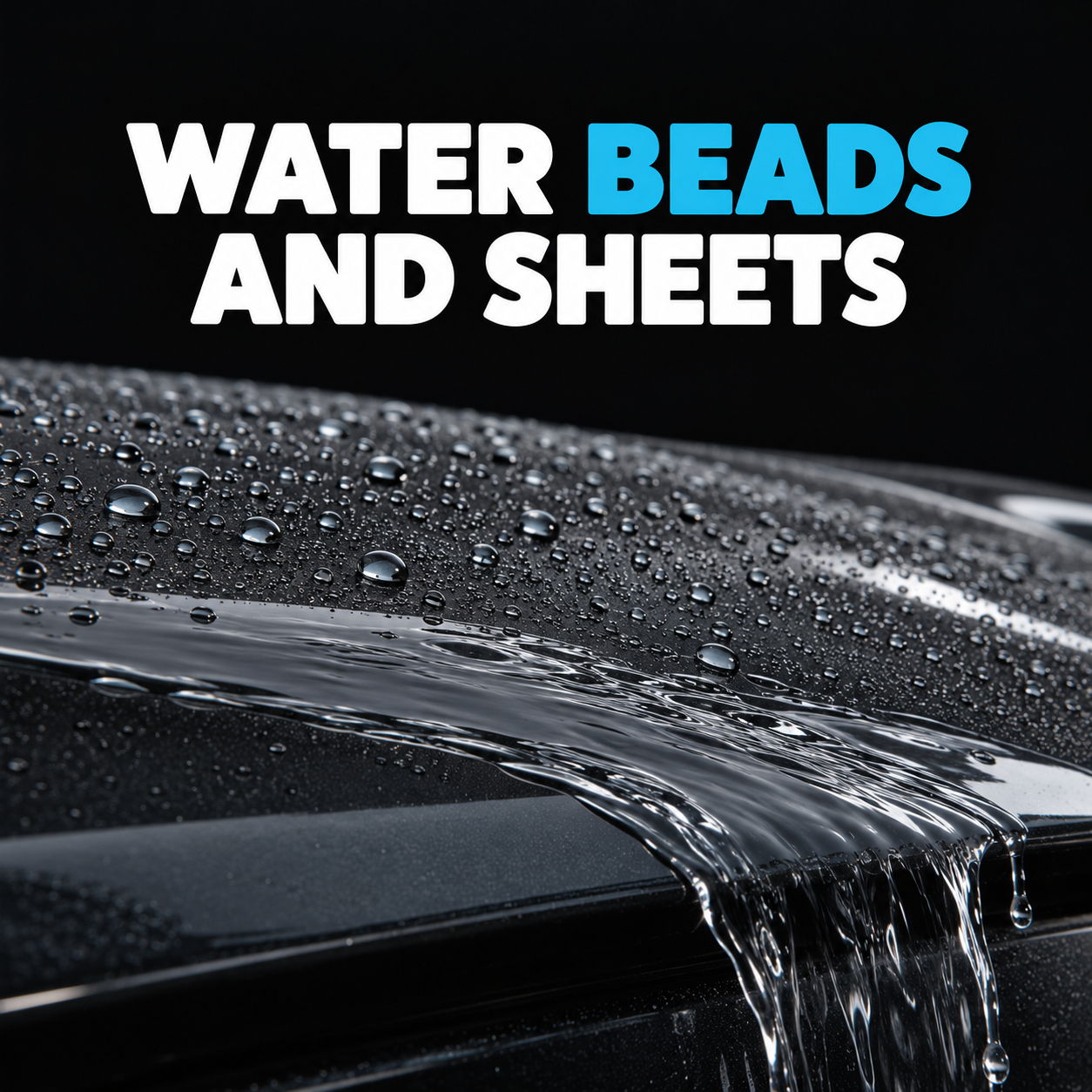 Infinity Wax Rapid Detailer 500ml - Gloss Protection & Hydrophobic — What water behaviour does it add?