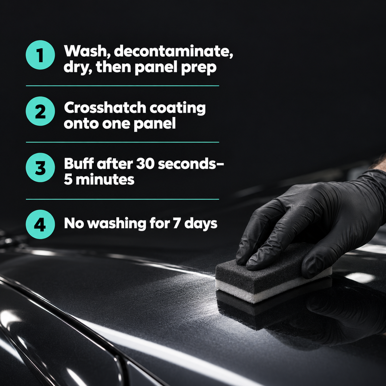 Infinity Wax Synergy 2 Year Ceramic Coating 30ml - Beginner & Outdoor Friendly — How do I apply it?