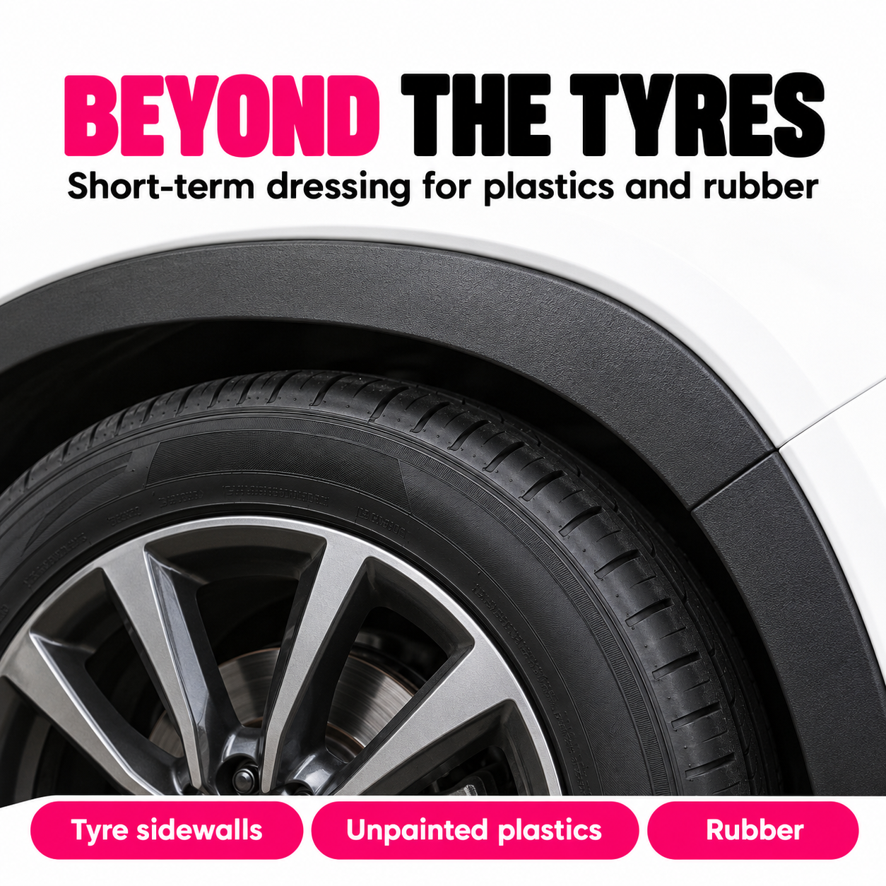 Infinity Wax Tyre Candy 250ml - Glossy Tyre Dressing — Where can I use it?