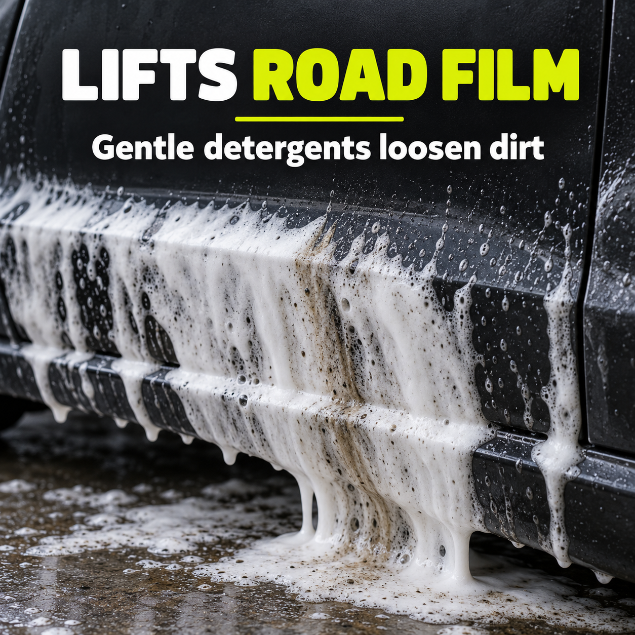 Infinity Wax Wipeout Snowfoam - Pre-Wash Foam — How does it remove dirt?