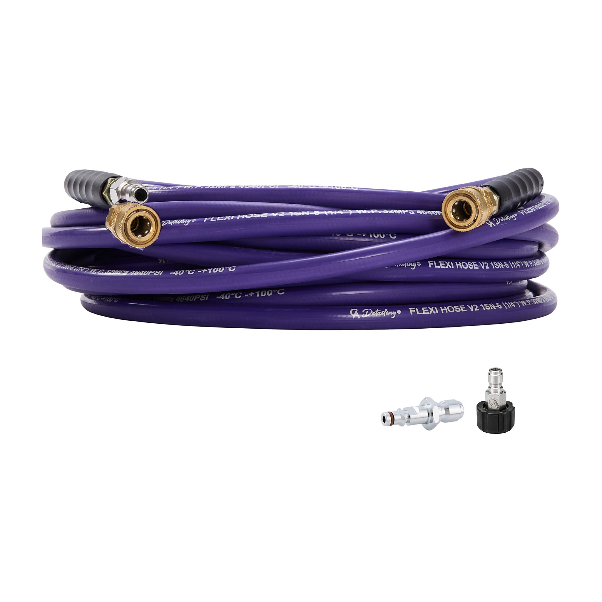 Karcher Heavy Duty QUICK-FLEX Reinforced Rubber Replacement Hose with attachments
