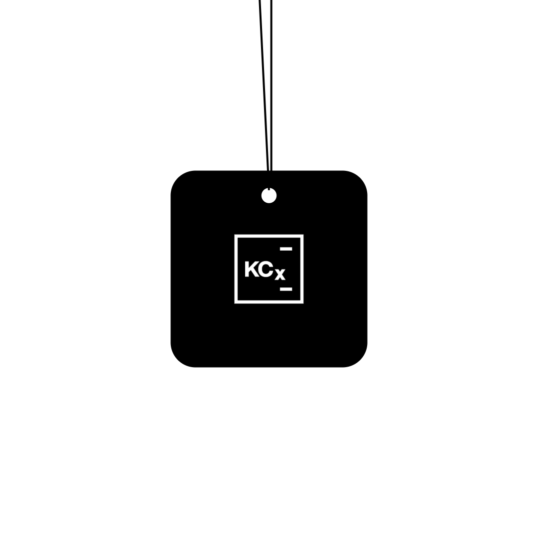 Koch Chemie scent hanger reverse side with KCx logo - back