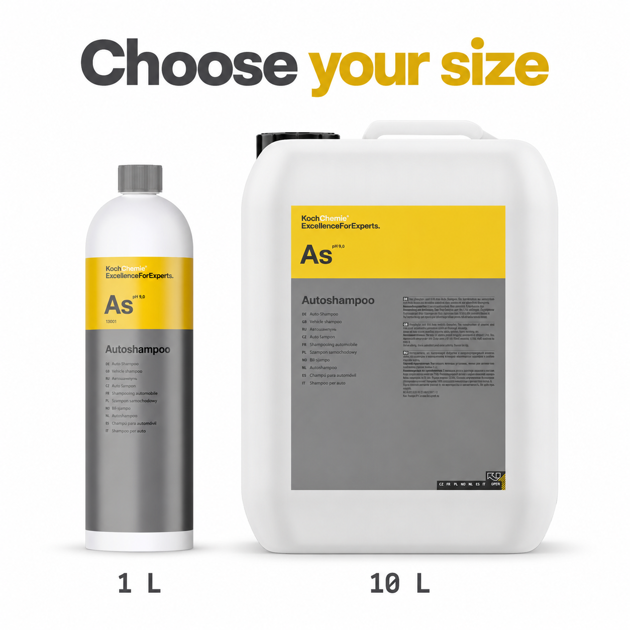 Koch Chemie Autoshampoo - High Foaming Vehicle Shampoo — Which size can I buy?