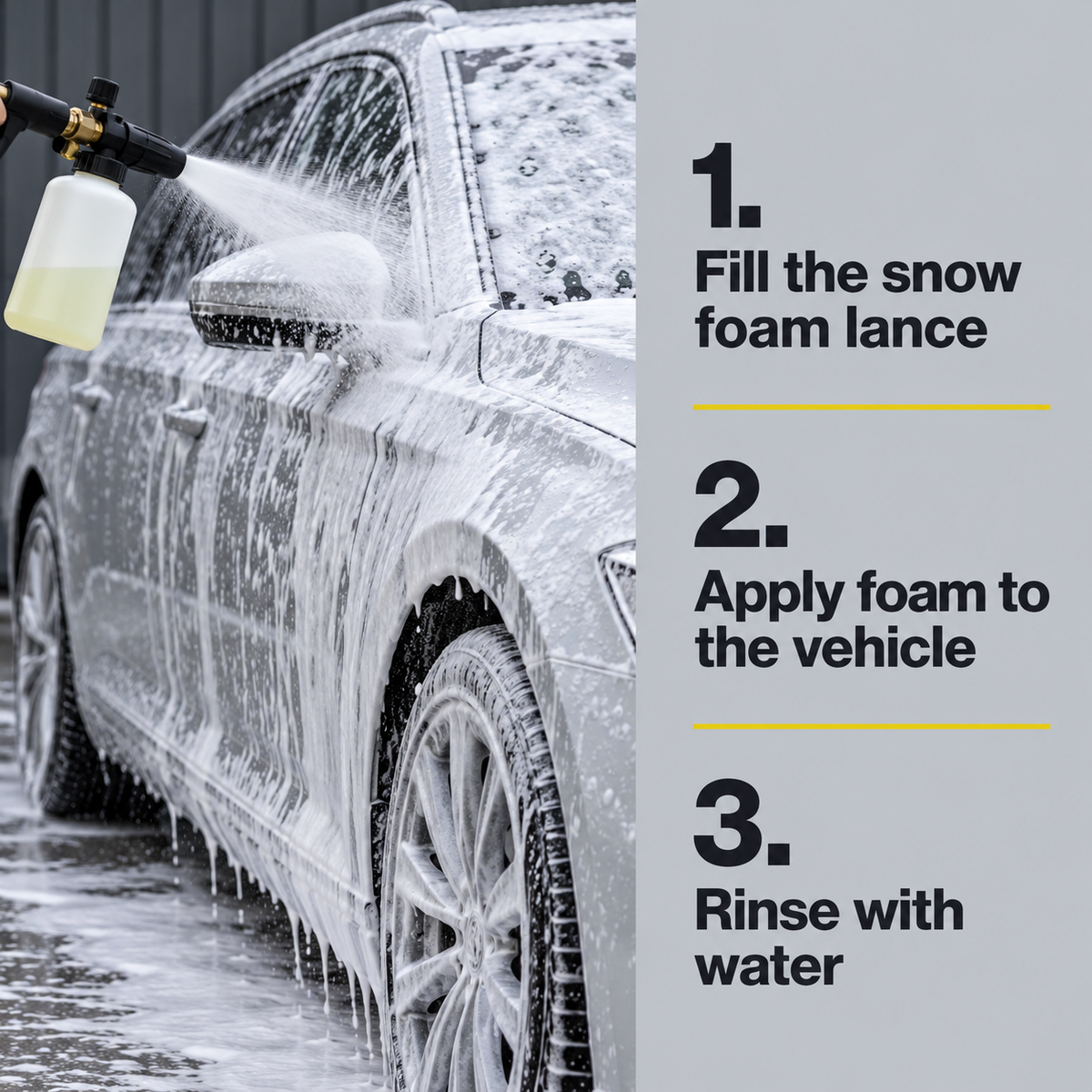 Koch Chemie GSF Gentle Snow Foam - Thick Foam Solution — How do I use it?