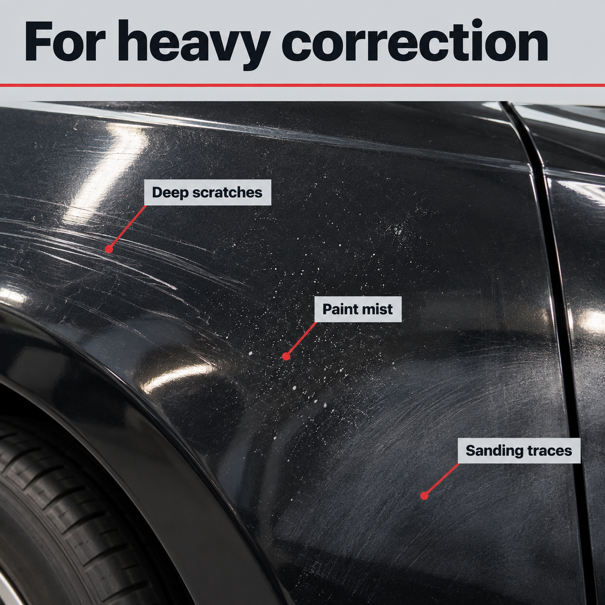 Koch Chemie H8.02 Heavy Cut Compound - Deep scratch Remover — What defects is it for?