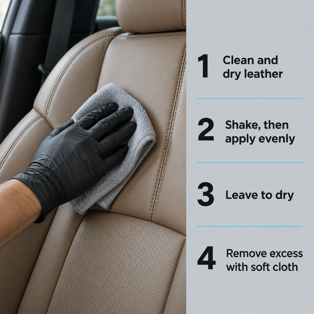 Koch-Chemie Leather Care (Ls Leather Star) 1L — How do I apply it?