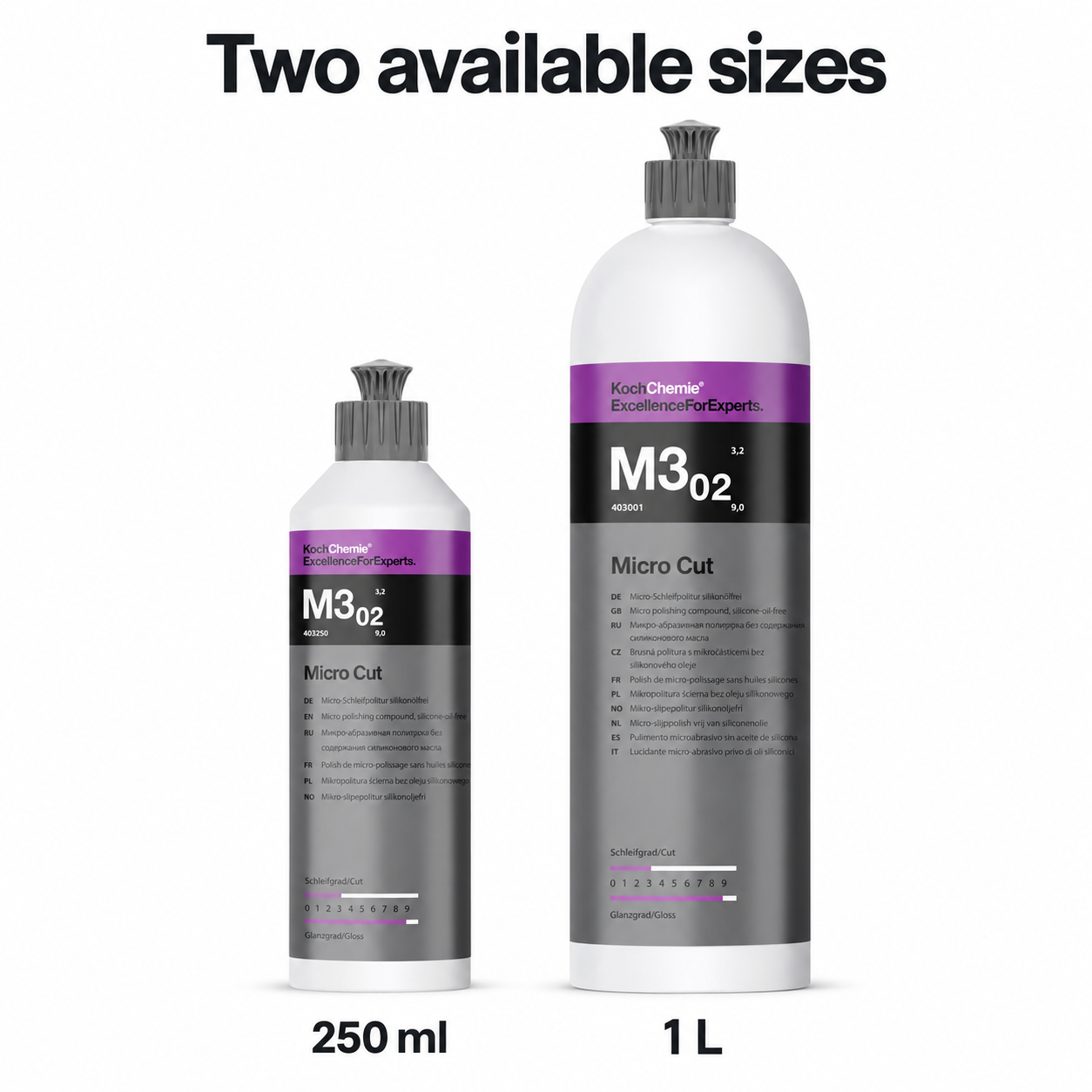 Koch Chemie M3.02 Micro Cut Compound - Fine Scratches Eliminator — Which size should I buy?