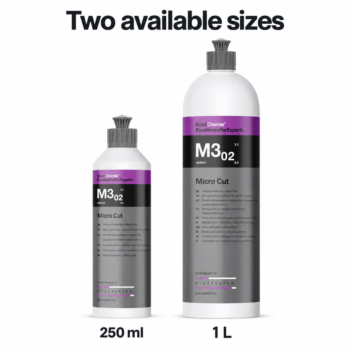 Koch Chemie M3.02 Micro Cut Compound - Fine Scratches Eliminator — Which size should I buy?