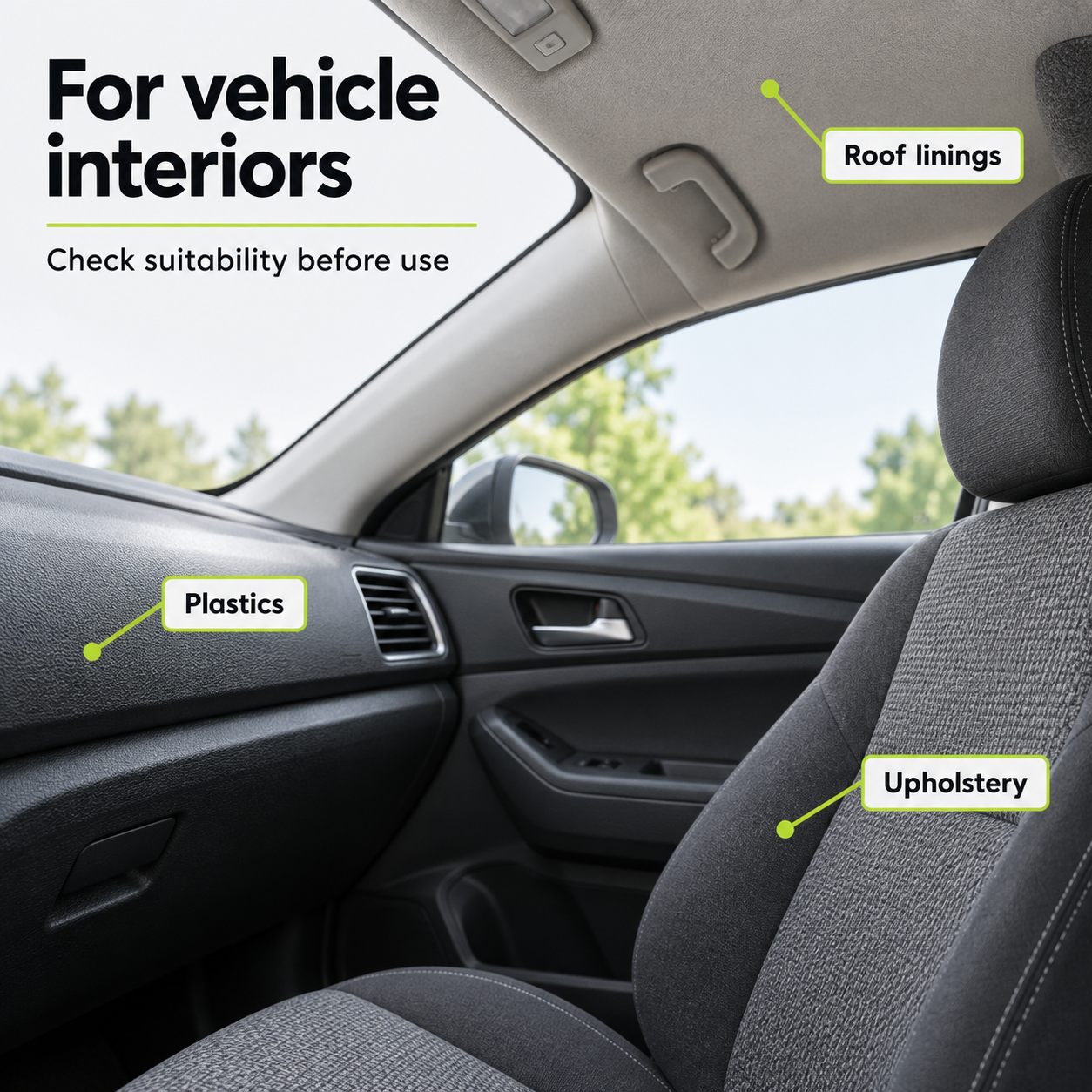 Koch-Chemie (Mzr) Mehrzweckreiniger 1L - Interior & Special Cleaner — Which surfaces can I clean?