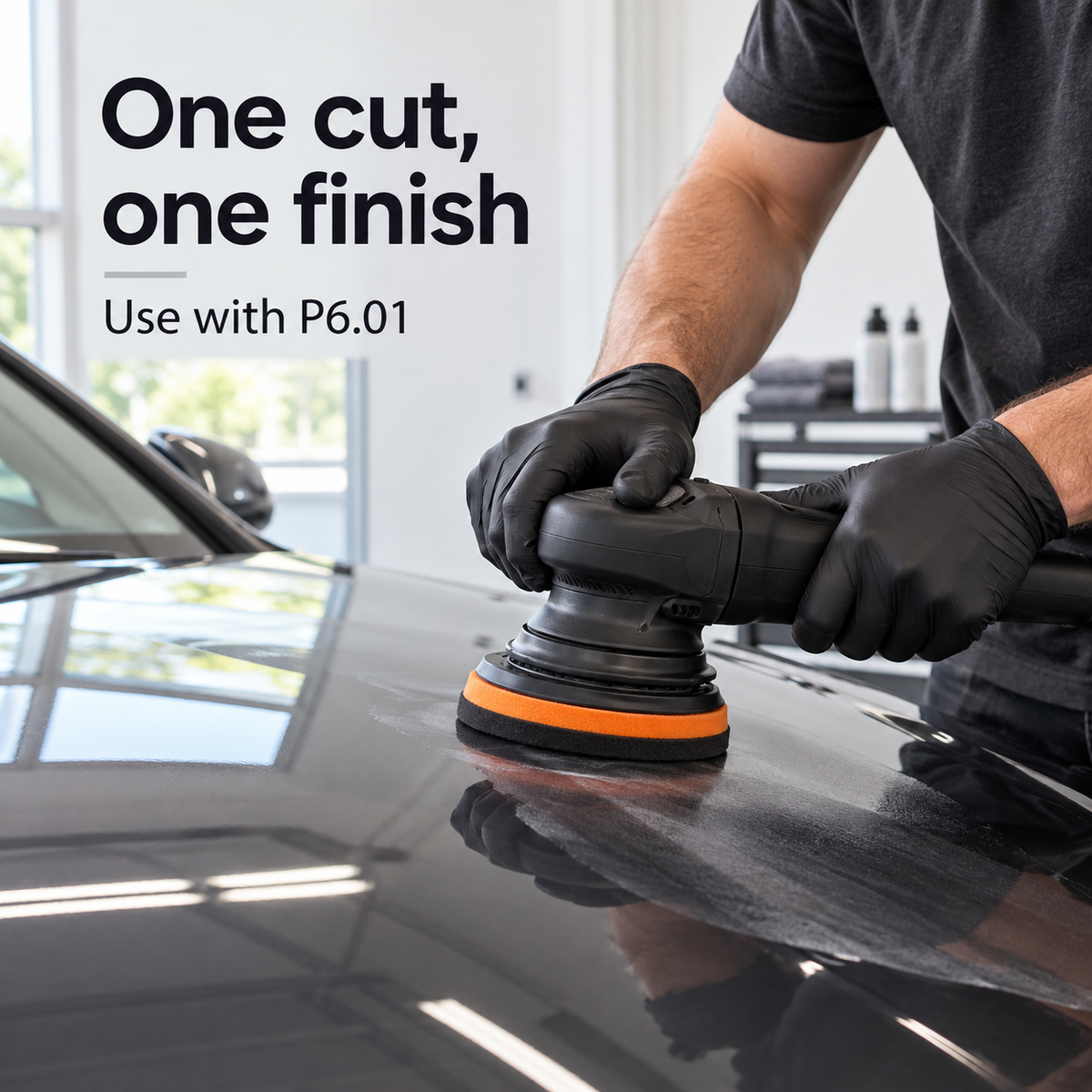 Koch Chemie Orange One Cut Pad (Various Sizes) — What does it look like at work?