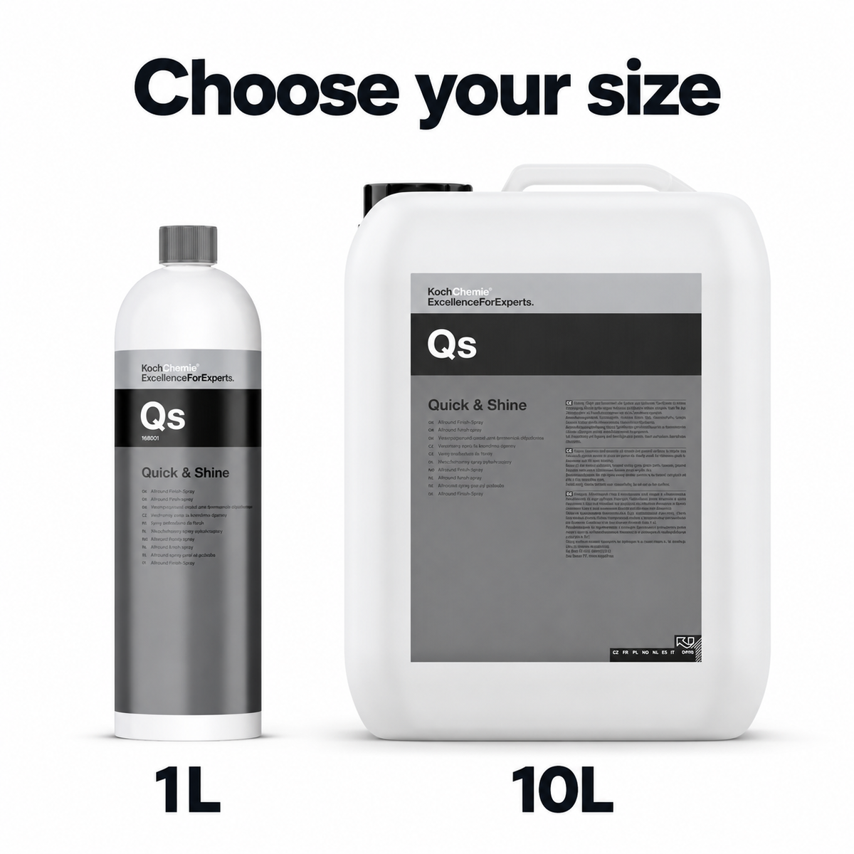 Koch Chemie Quick and Shine QS — Which size should I select?