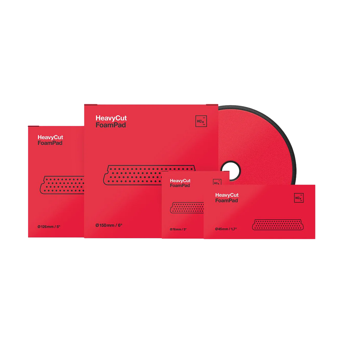 Koch Chemie Red Heavy Cut Foam Pad (Various Sizes) — What am I buying?