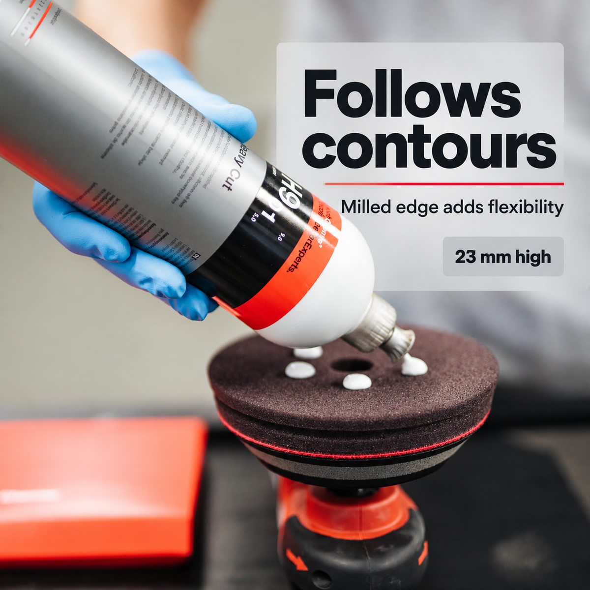 Koch Chemie Red Heavy Cut Foam Pad (Various Sizes) — How does it handle contours?