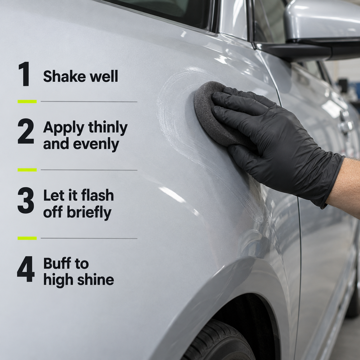 Koch-Chemie THE FINISHER ShineSpeedPolish (250ml) — How do I apply it?