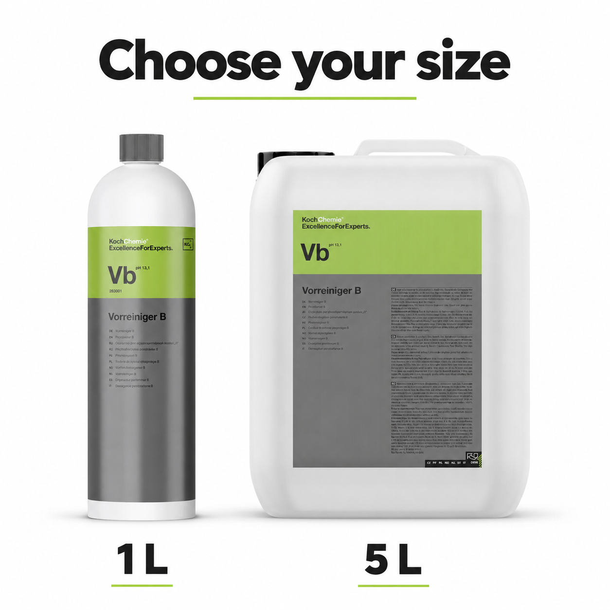 Koch-Chemie Vb Vorreiniger B Pre-Cleaner 1L — Which size can I buy?
