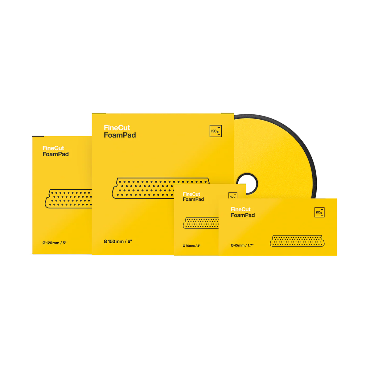 Koch Chemie Yellow Fine Cut Foam Pad (Various Sizes) — What am I buying?