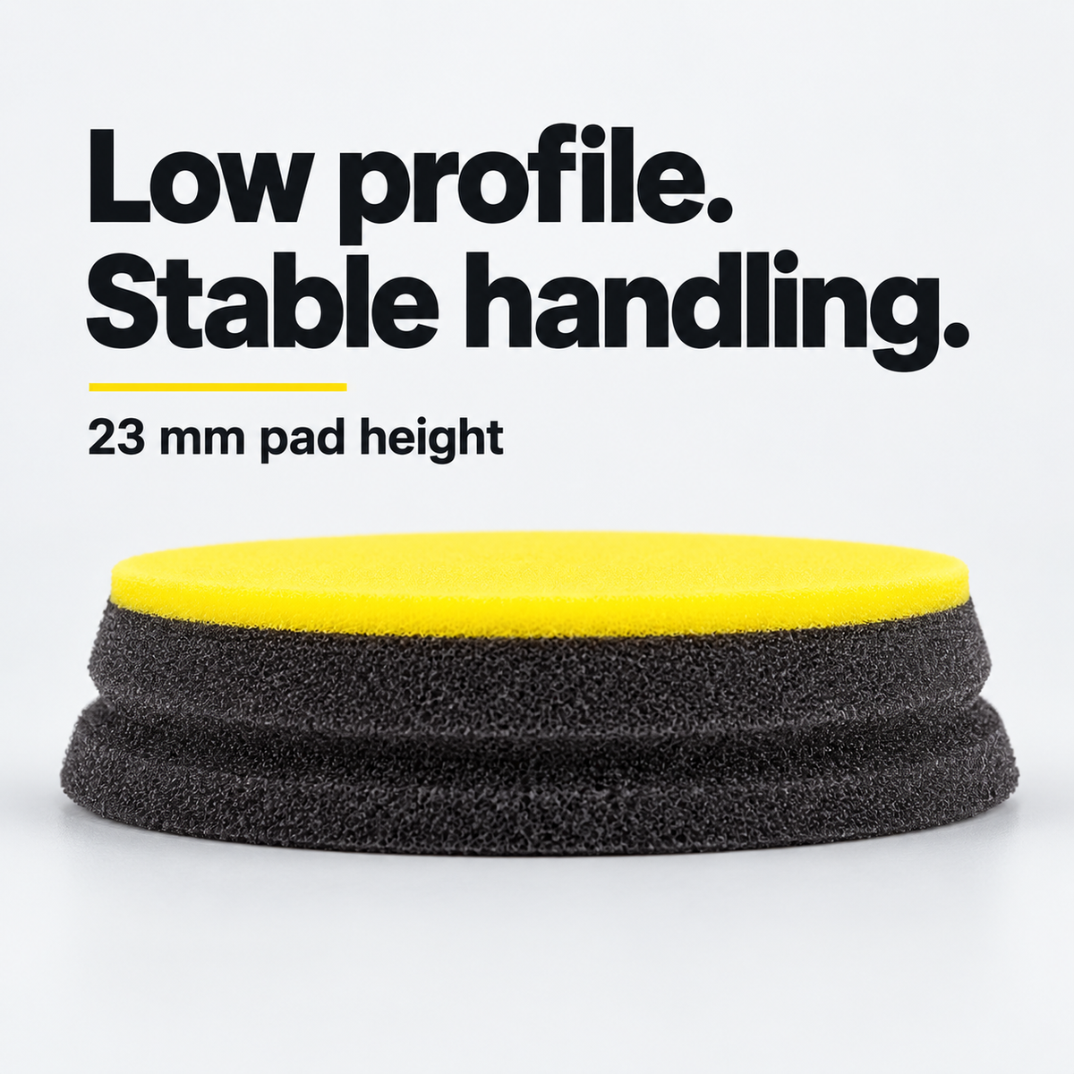 Koch Chemie Yellow Fine Cut Foam Pad (Various Sizes) — Why is it easy to handle?