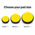 Koch Chemie Yellow Fine Cut Foam Pad (Various Sizes) — Which size can I choose?