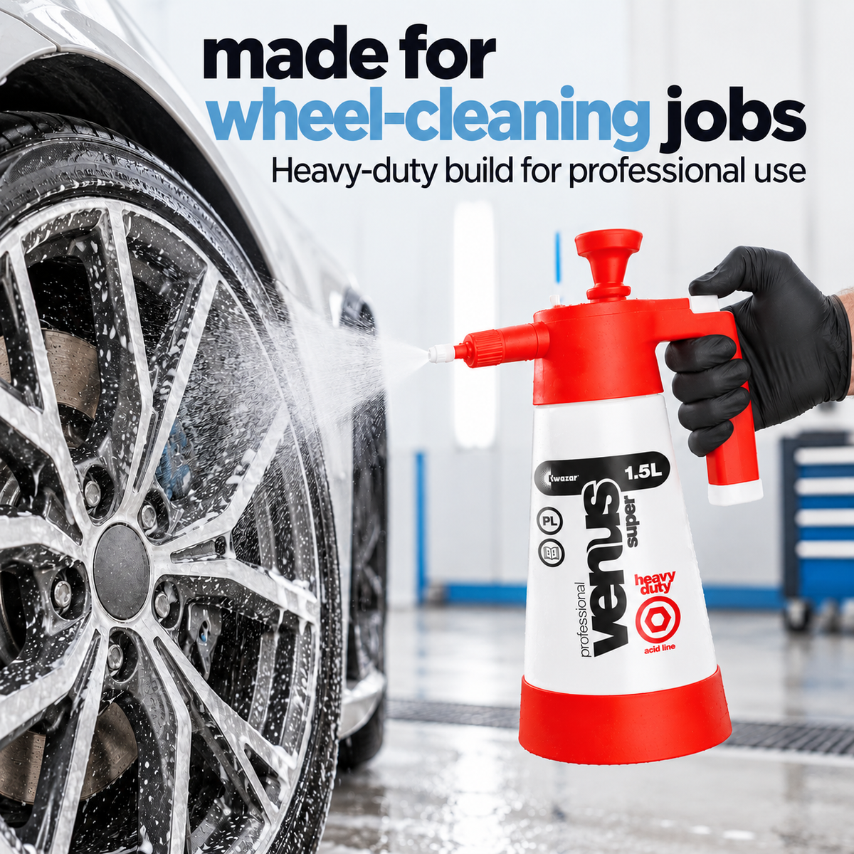 Kwazar Venus Super Pro+ Acid Pressure Sprayer 1.5L — Can I picture using it?