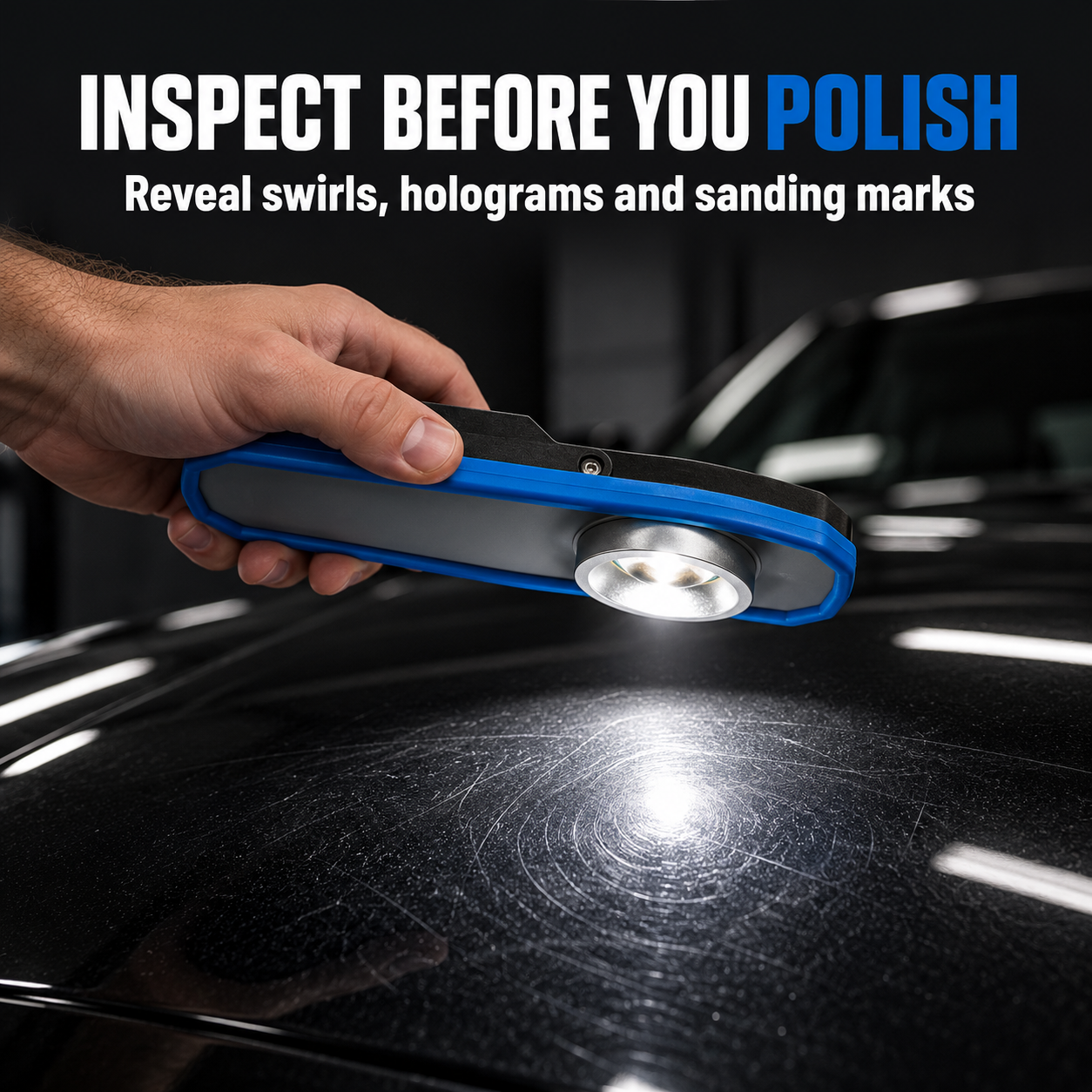 Lake Country Handheld Detailing Light — What defects can I inspect?