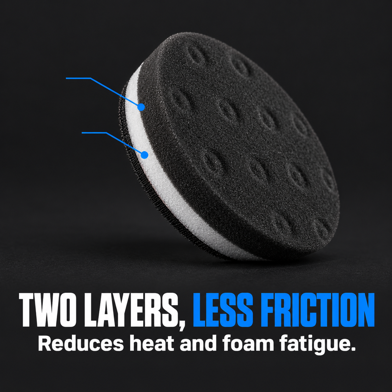 Lake Country HDO CCS Black Finishing Pad (Various Sizes) — Why two layers?
