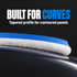 Lake Country HDO White/Blue Microfibre Cutting Pad (Various Sizes) — How does its shape help?