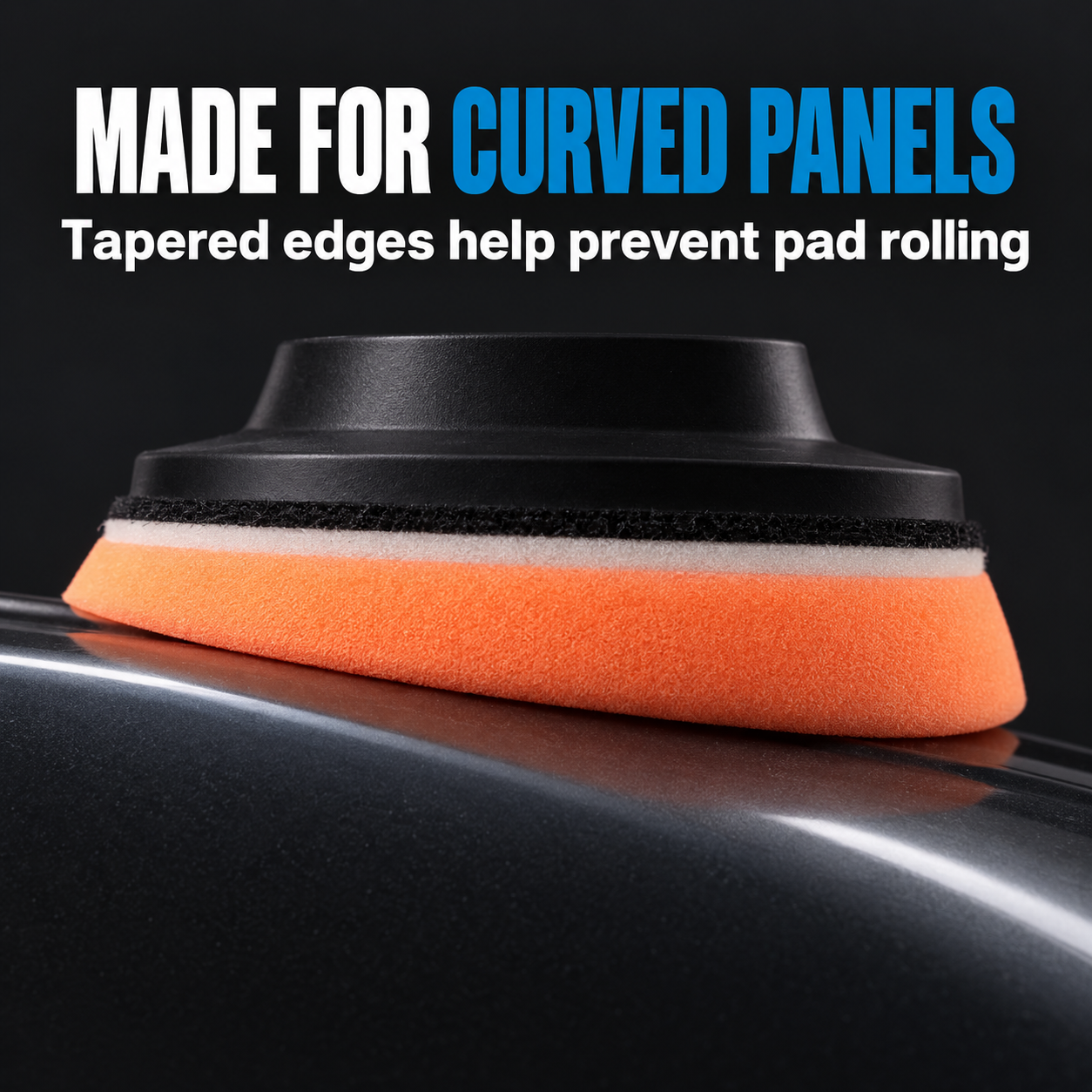 Lake Country HDO Orange Polishing Pad (Various Sizes) — How does it handle curves?
